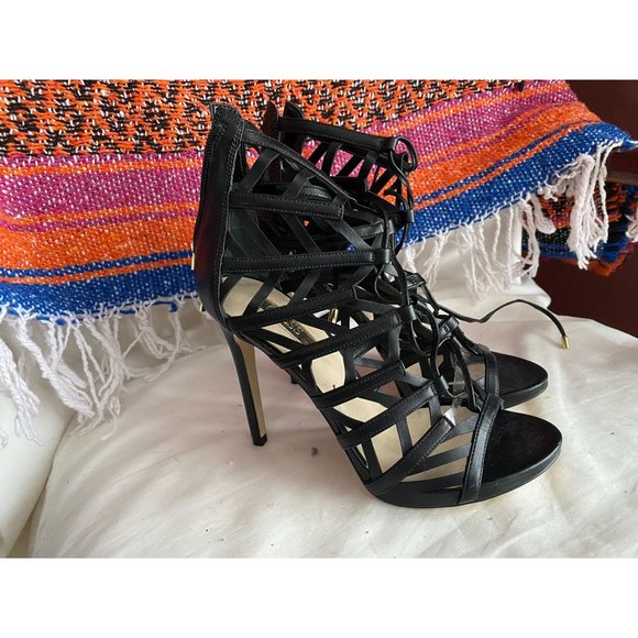 NEW GUESS Anasia (Black Synthetic) High Heels sz 6 - Picture 2 of 3